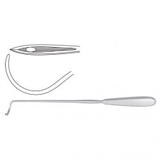 Deschamps Ligature Needle Sharp for Left Hand Stainless Steel, 27 cm - 10 3/4"